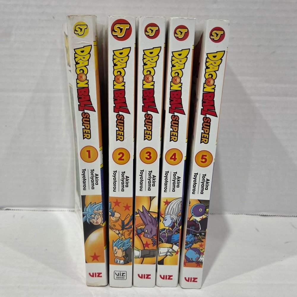 Dragon Ball Super Manga Set Volumes 1-5 Akira Toriyama VIZ Media Shonen Jump